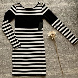 NEW Guess Resort Black & White Striped Dress